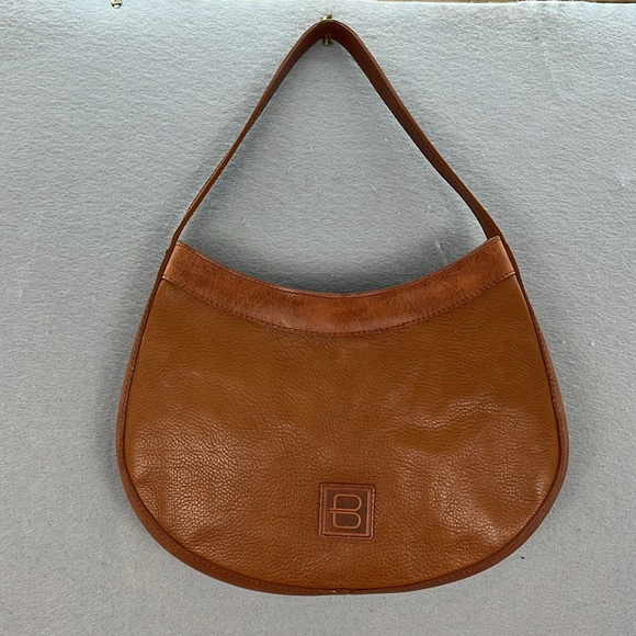 BRAVE - women’s Ava Vachetta Tan luxe leather shoulder bag hand woven - Picture 9 of 10